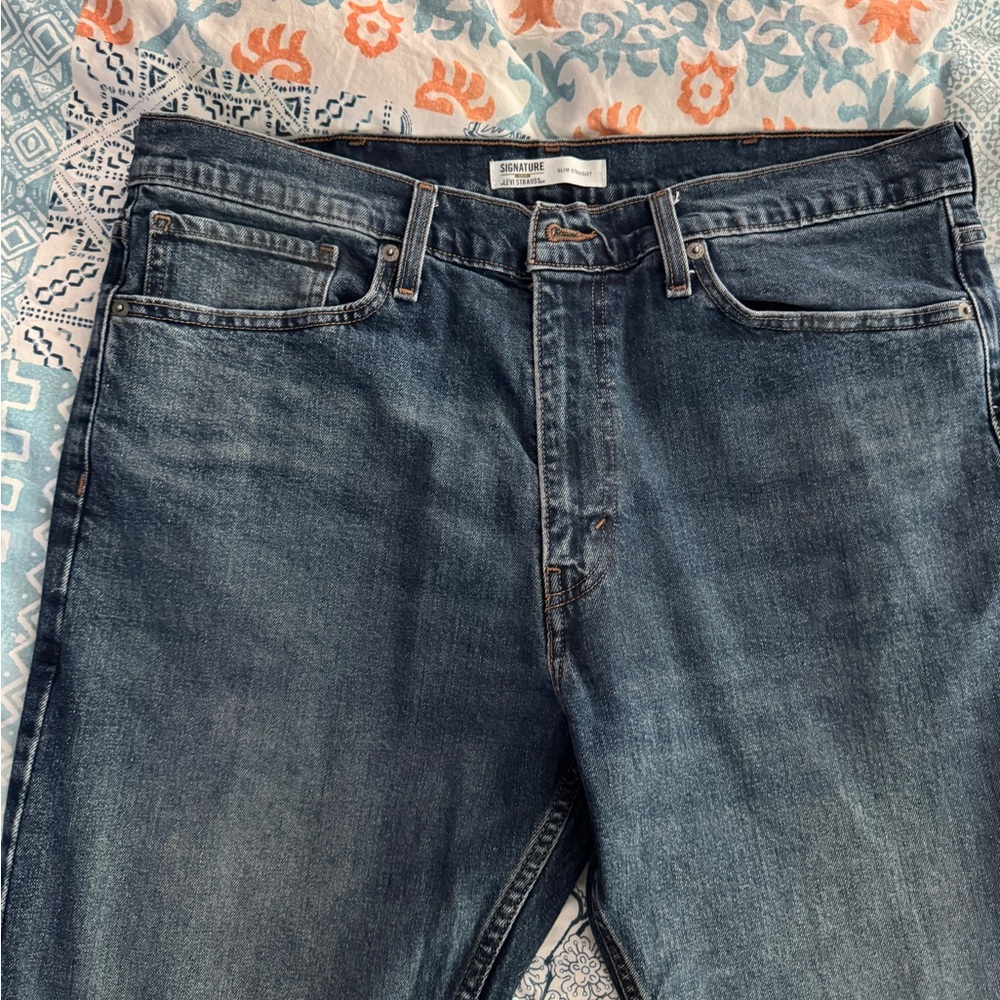 Signature by Levi Strauss Blue Jeans Classic Fit 38/30